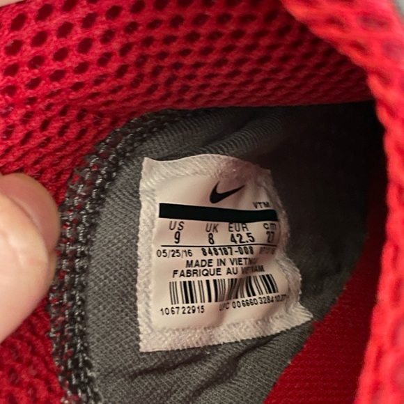 Nike Air Presto (Cool Grey/Gym Red) - Picture 6 of 9